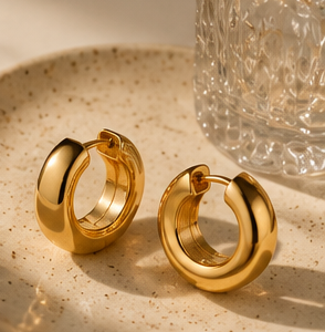 Home lovina classic gold hoop earrings